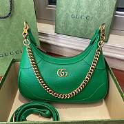 Gucci Aphrodite Small Shoulder Bag Green Leather 731817 size 25x19x7 cm - 1
