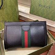 Gucci Ophidia GG Small Shoulder Bag Black Leather 503877 size 26x17.5x8 cm - 3