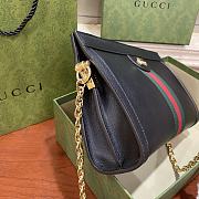 Gucci Ophidia GG Small Shoulder Bag Black Leather 503877 size 26x17.5x8 cm - 2