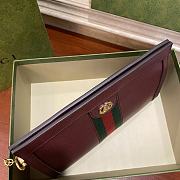 Gucci Ophidia GG Small Shoulder Bag Burgundy Leather 503877 size 26x17.5x8 cm - 2
