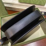 Gucci Horsebit 1955 Shoulder Bag Black/Ivory GG Supreme 602204 - 5