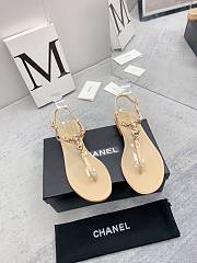 Chanel Sandal Beige  - 5