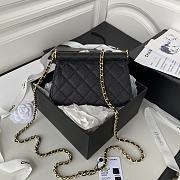 Chanel Clutch with Chain Black Caviar Leather 12x17.5x5.5 cm - 2