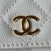Chanel Clutch with Chain White Caviar Leather 12x17.5x5.5 cm - 2