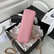 Chanel Clutch with Chain Pink Caviar Leather 12x17.5x5.5 cm - 6