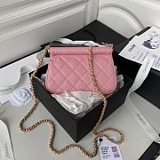 Chanel Clutch with Chain Pink Caviar Leather 12x17.5x5.5 cm - 3