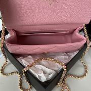Chanel Clutch with Chain Pink Caviar Leather 12x17.5x5.5 cm - 2