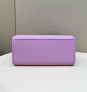 Fendi Sunshine Medium Purple Leather Shopper size 37x13.5x32 cm - 2