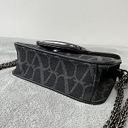 Valentino Locò Toile Iconographe Small Shoulder Bag Black 20x11x5 cm - 6