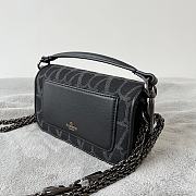 Valentino Locò Toile Iconographe Small Shoulder Bag Black 20x11x5 cm - 2