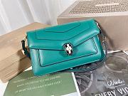 Bvlgari Serpenti Forever East-West Shoulder Bag Green size 22x15x4.5 cm - 1