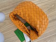 Bottega Veneta Mini Ladies Jodie Hobo Woven Bag Orange 23x28x8 cm - 4