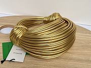 Bottega Veneta Double Knot Gold Lambskin Handle Bag 680934 25 x 12 x 10cm - 4
