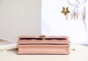Dior Lady Top Handle Clutch Rose Cannage Lambskin size 21x11.5x4.5 cm - 5