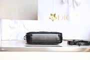 Dior Caro Box Bag Black Quilted Macrocannage Calfskin size 19.5x15x6 cm - 3