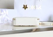 Dior Caro Box Bag Latte Quilted Macrocannage Calfskin size 19.5x15x6 cm - 5