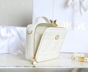 Dior Caro Box Bag Latte Quilted Macrocannage Calfskin size 19.5x15x6 cm - 3