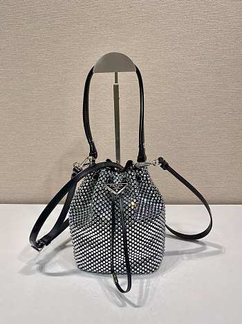 Prada Satin Mini-Bag With Crystals size 16 x 21 x 10 cm