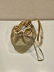 Prada Satin Mini-Bag With Crystals Platinum size 16 x 21 x 10 cm - 4