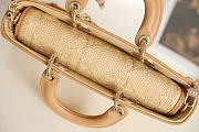 Dior Medium Lady D-Joy Bag Natural Cannage Raffia 26 x 13.5 x 5 cm - 3