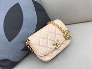 Chanel Lambskin CC Coin Small Flap Bag AS2189 Beige 14x17.5x6 cm - 1