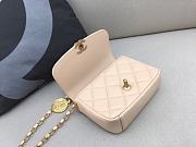 Chanel Lambskin CC Coin Small Flap Bag AS2189 Beige 14x17.5x6 cm - 5