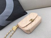 Chanel Lambskin CC Coin Small Flap Bag AS2189 Beige 14x17.5x6 cm - 2