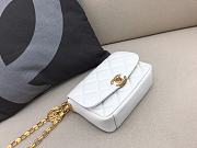 Chanel Lambskin CC Coin Small Flap Bag AS2189 White 14x17.5x6 cm - 6