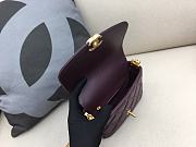 Chanel Lambskin CC Coin Small Flap Bag AS2189 Burgundy 14x17.5x6 cm - 6