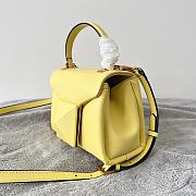 Valentino Mini One Stud Handbag In Yellow Nappa size 20x13x8.5 cm - 6