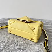 Valentino Mini One Stud Handbag In Yellow Nappa size 20x13x8.5 cm - 3