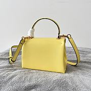 Valentino Mini One Stud Handbag In Yellow Nappa size 20x13x8.5 cm - 2