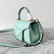 Valentino Mini One Stud Handbag In Mint Green Nappa size 20x13x8.5 cm - 4