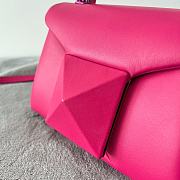 Valentino Mini One Stud Handbag In Pink Nappa size 20x13x8.5 cm - 6
