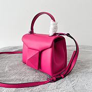 Valentino Mini One Stud Handbag In Pink Nappa size 20x13x8.5 cm - 2
