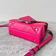 Valentino Mini One Stud Handbag In Pink Nappa size 20x13x8.5 cm - 3