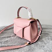 Valentino Mini One Stud Handbag In Rose Nappa size 20x13x8.5 cm - 5