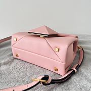 Valentino Mini One Stud Handbag In Rose Nappa size 20x13x8.5 cm - 3
