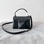 Valentino Mini One Stud Handbag In Black Nappa size 20x13x8.5 cm - 3