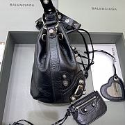 Balenciaga Le Cagole XS Bucket Bag In Black Lambskin size 15 x 19.8 x 17.8 cm - 6