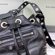 Balenciaga Le Cagole XS Bucket Bag In Black Lambskin size 15 x 19.8 x 17.8 cm - 3