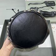 Balenciaga Le Cagole Small Bucket Bag In Black Lambskin size 30x23x17 cm - 6