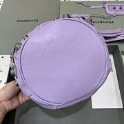 Balenciaga Le Cagole Small Bucket Bag In Purple Lambskin size 30x23x17 cm - 6