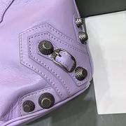 Balenciaga Le Cagole Small Bucket Bag In Purple Lambskin size 30x23x17 cm - 5