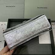 Balenciaga Crush Medium Chain Bag Quilted In Silver size 31x20x12 cm - 5