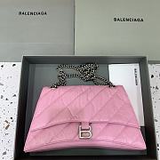 Balenciaga Crush Medium Chain Bag Quilted In Pink size 31x20x12 cm - 1