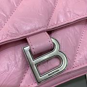 Balenciaga Crush Medium Chain Bag Quilted In Pink size 31x20x12 cm - 4