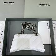 Balenciaga Crush Small Chain Bag Quilted In White size 25x15x9.5 cm - 4
