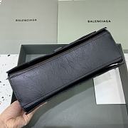 Balenciaga Crush Medium Chain Bag Quilted In Full Black size 31x20x12 cm - 4