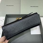 Balenciaga Crush Medium Chain Bag Quilted In Black size 31x20x12 cm - 4
